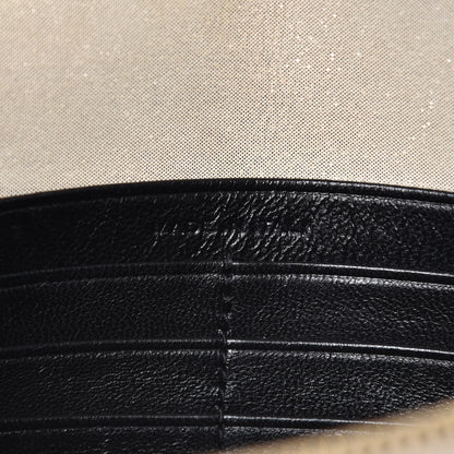 Saint Laurent Metallic Fabric Monogram Envelope Chain Wallet Light Gold 7 of 14