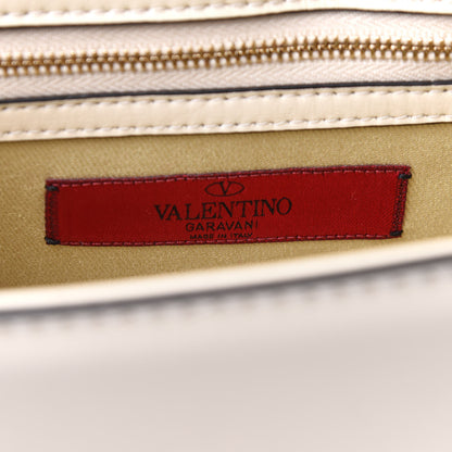 Valentino Garavani Vitello Medium Glam Lock Rockstud Flap Fuxia Fluo Light Ivory 6 of 10