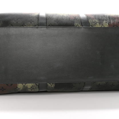 Louis Vuitton Nylon Monogram Camouflage Keepall Bandouliere 50 Kaki 10 of 13