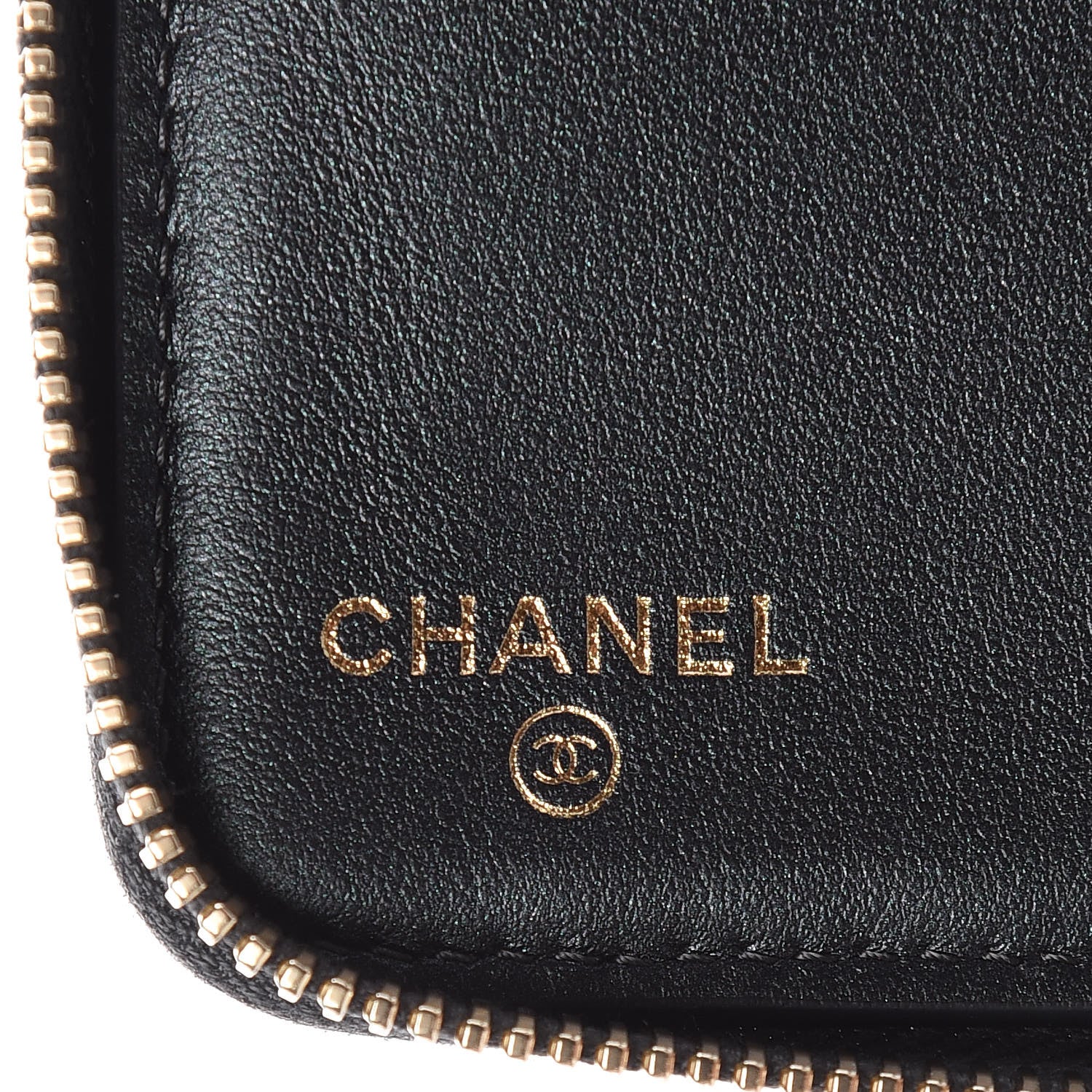 Chanel Iridescent Caviar Quilted Large Zip Around Organizer Wallet Black 6 of 11