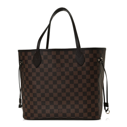Louis Vuitton Damier Ebene Neo Neverfull MM Rose Ballerine 1 of 10