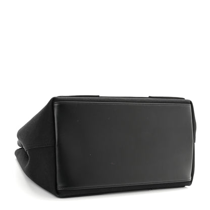 Balenciaga Cotton Canvas Calfskin S Navy Cabas Black 5 of 11