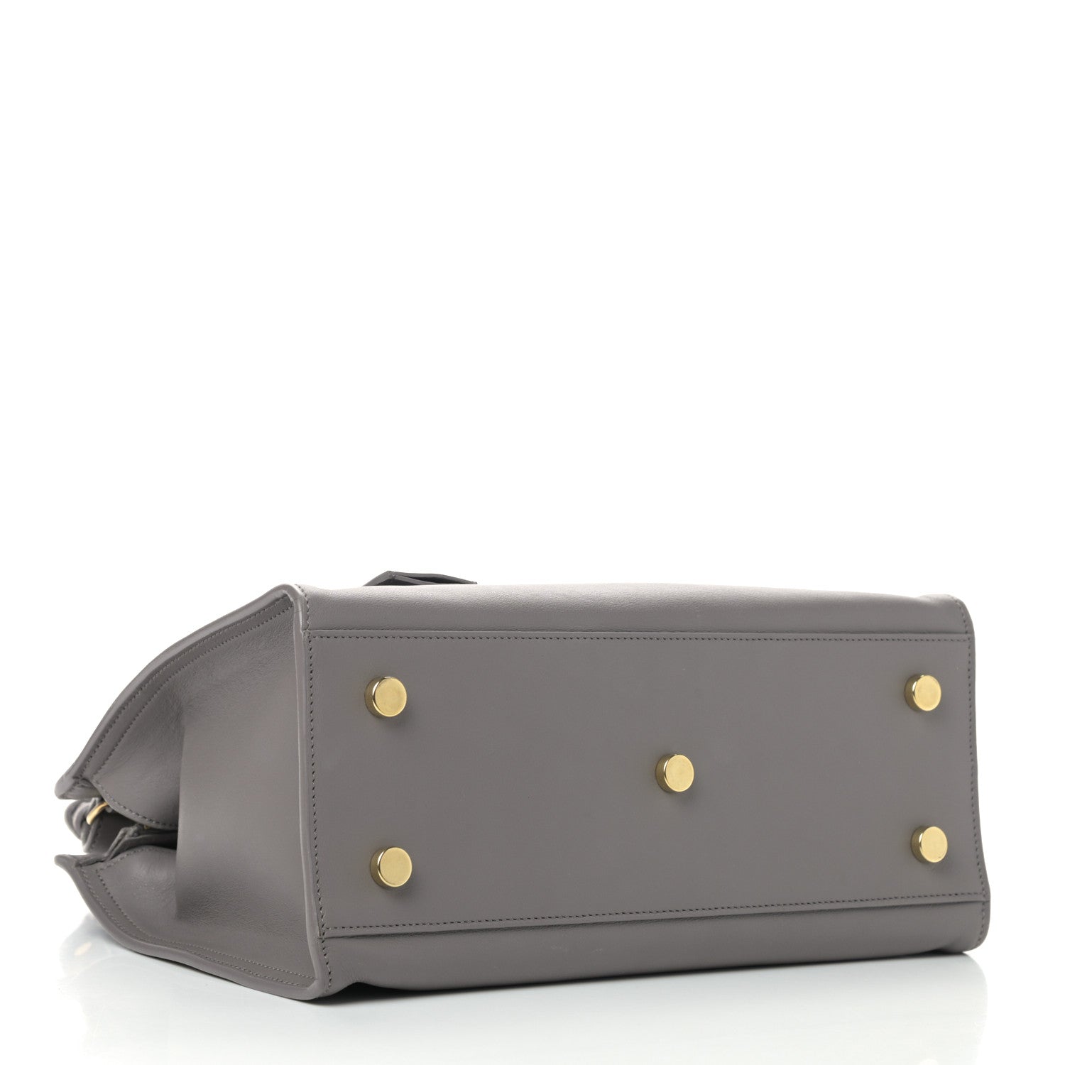 Saint Laurent Calfskin Monogram Baby Cabas Fog 3 of 9