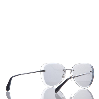 Chanel Mirrored Pilot Sunglasses 4239 Silver 4 of 8