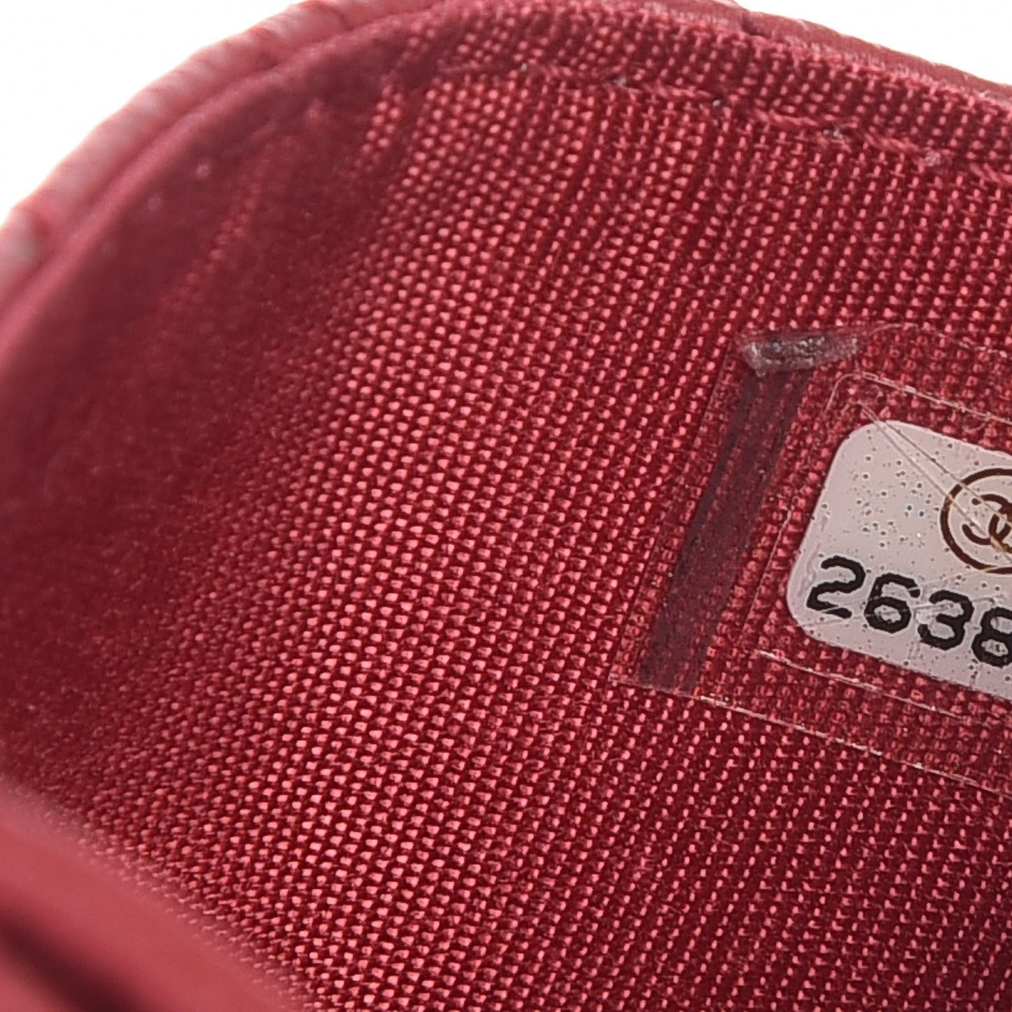 Caviar Quilted Diamond CC Duo Card Holder Dark Pink