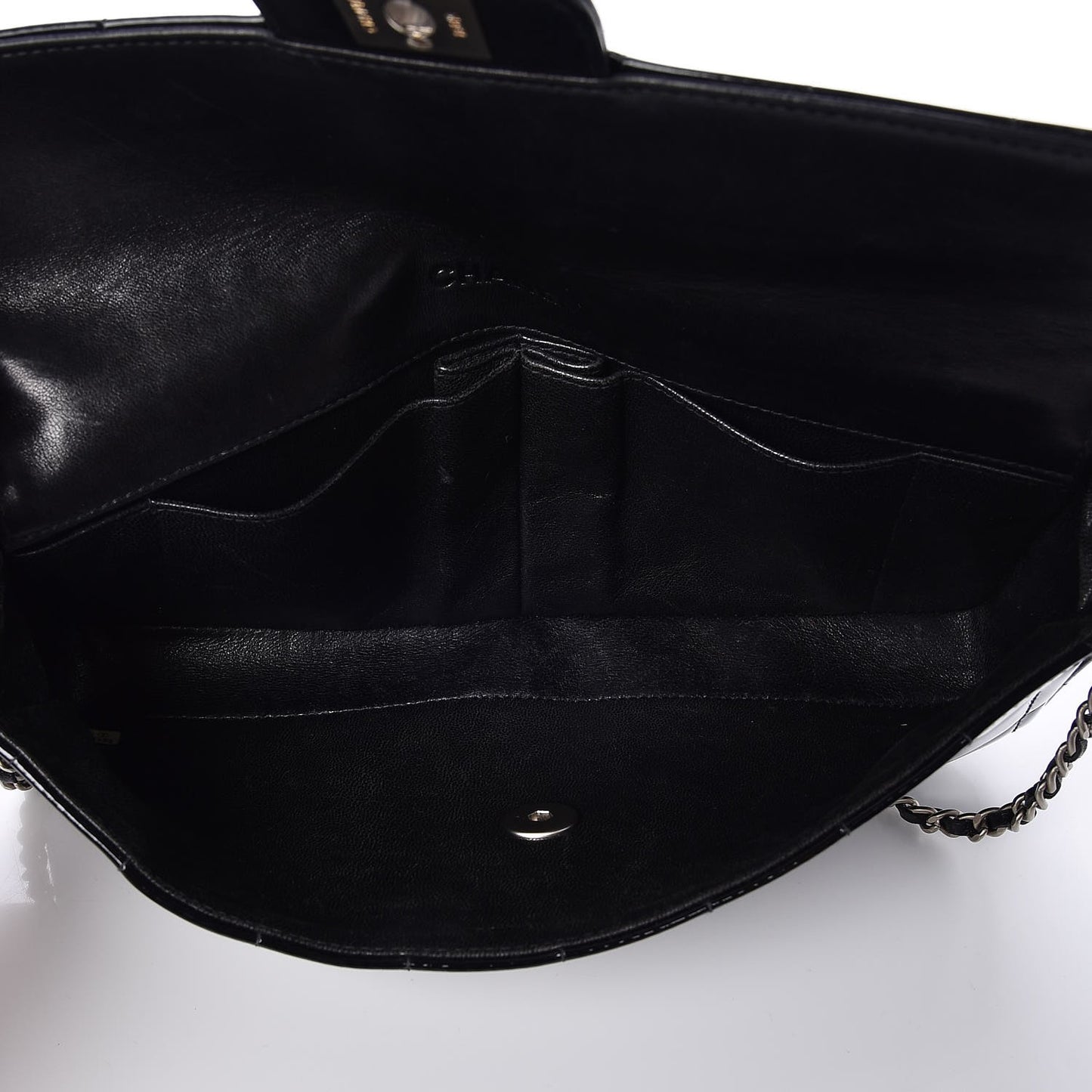 Patent East West Chocolate Bar Flap Black