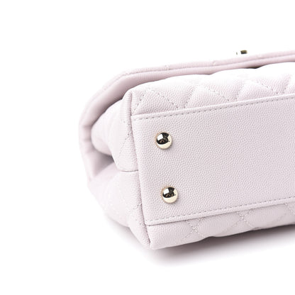 Chanel Caviar Quilted Mini Coco Handle Flap Lilas Lilac 10 of 11