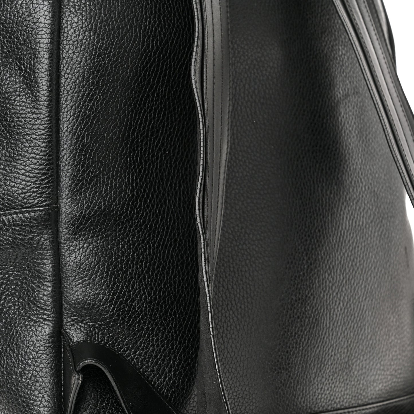 Grained Calfskin Buckley Backpack Black