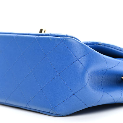 Chanel Lambskin Quilted Mini Square Flap Blue 10 of 15