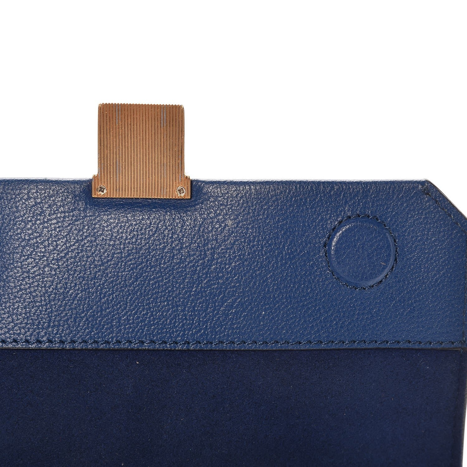 Miu Miu Goatskin Bandoliera Madras Bi-Color Shoulder Bag Cobalto Astrale 9 of 17