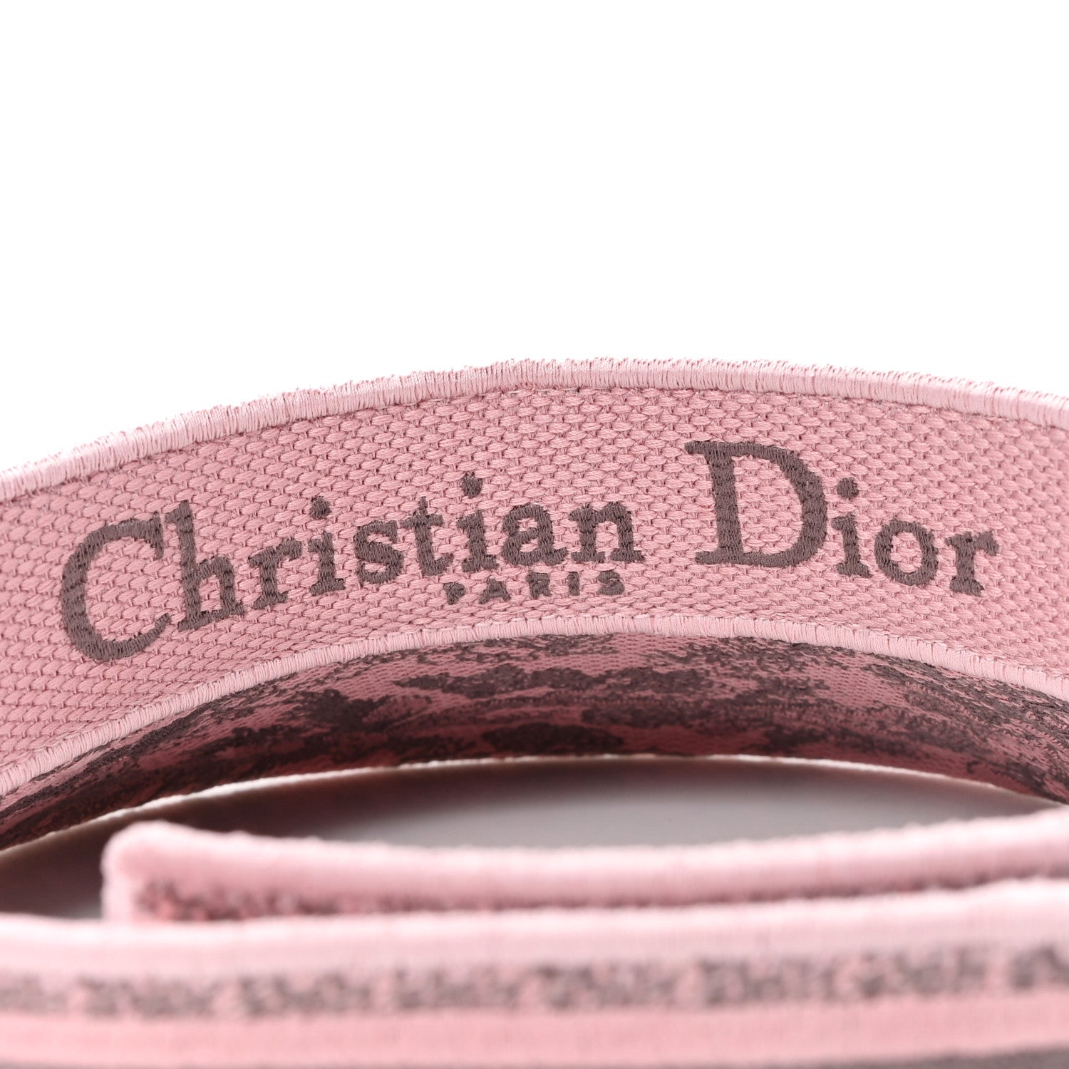 Christian Dior Toile De Jouy Reverse Visor Gray Pink 7 of 7