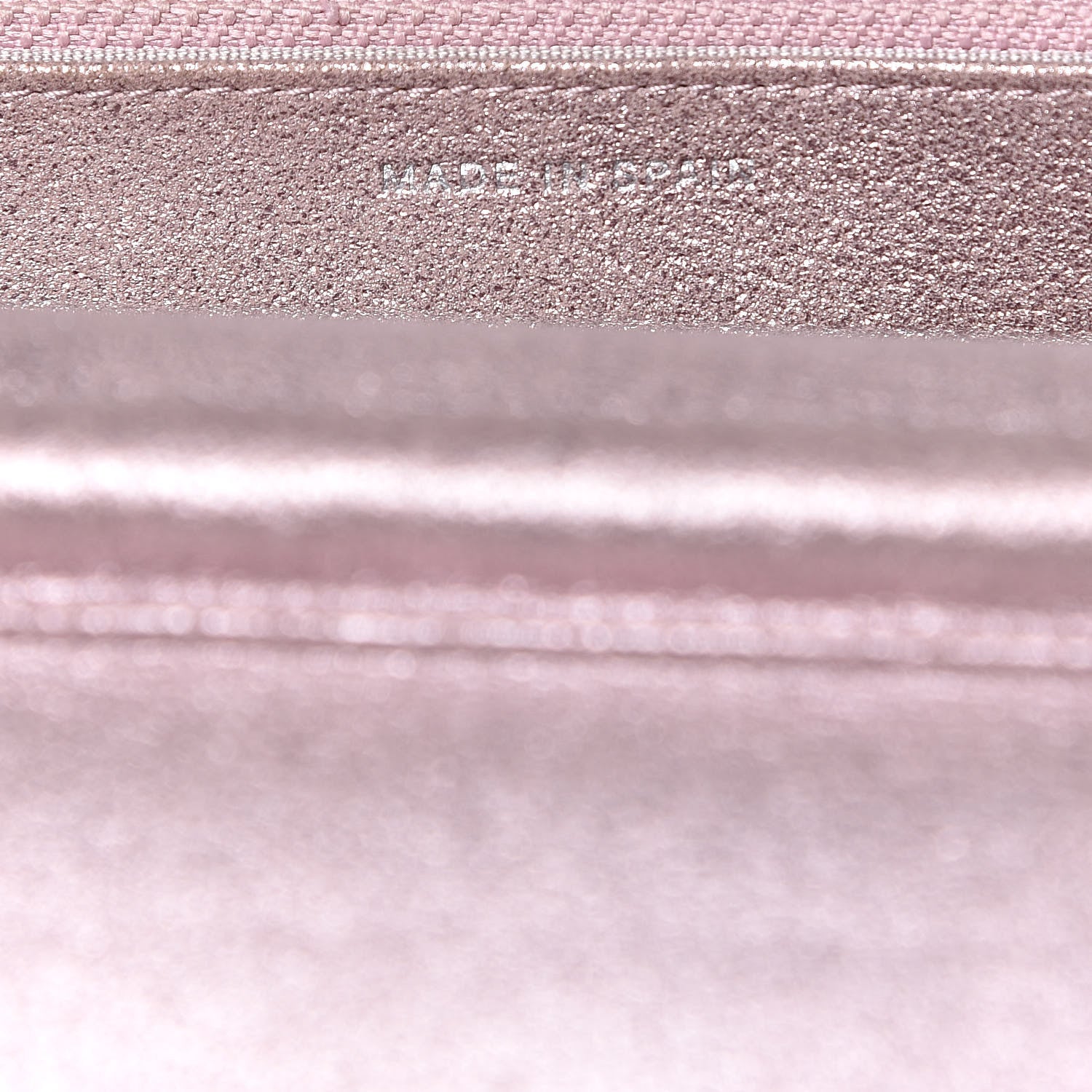 Chanel Iridescent Calfskin Quilted Wallet on Chain WOC Light Pink 6 of 12