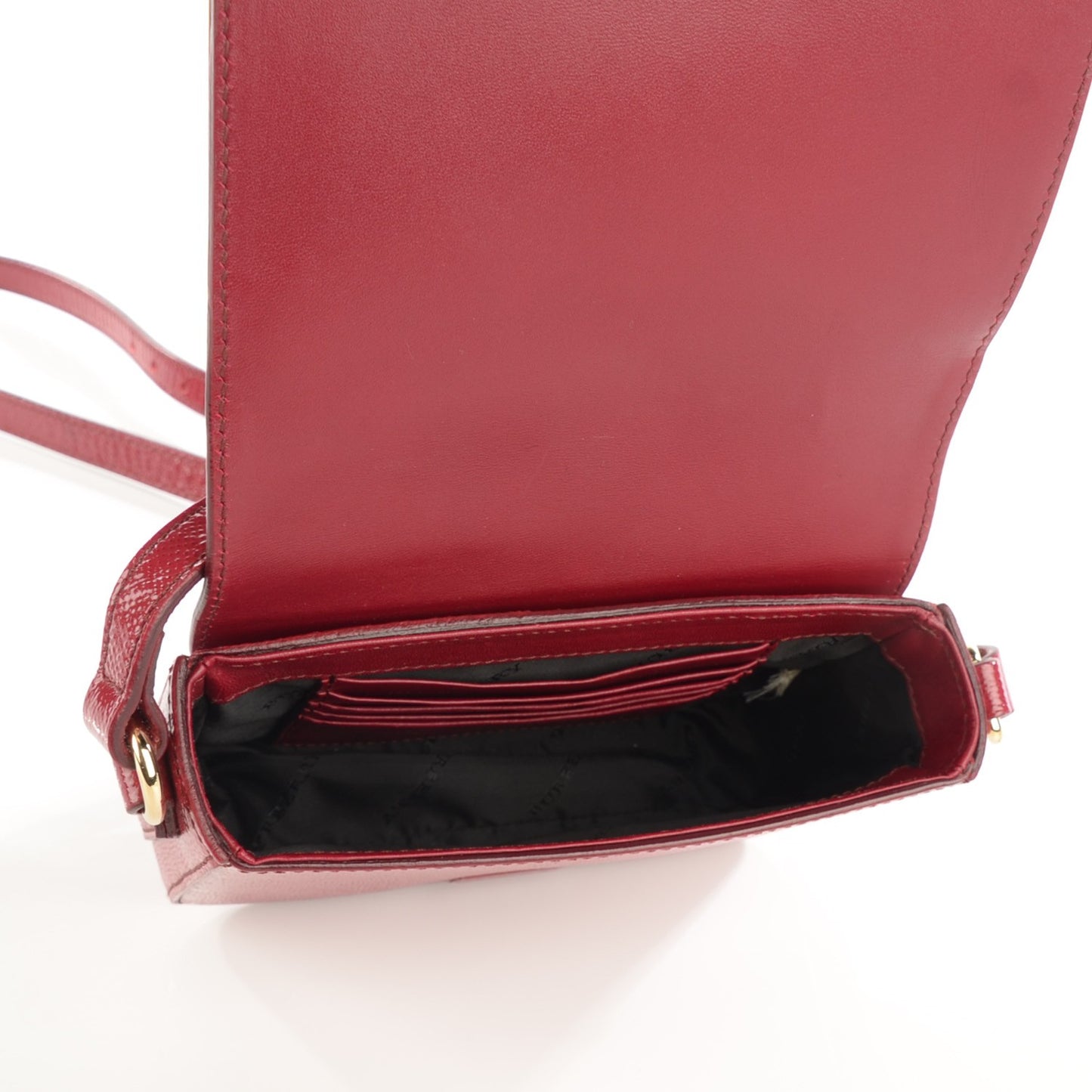 Patent London Crossbody Bag Alizarin Crimson