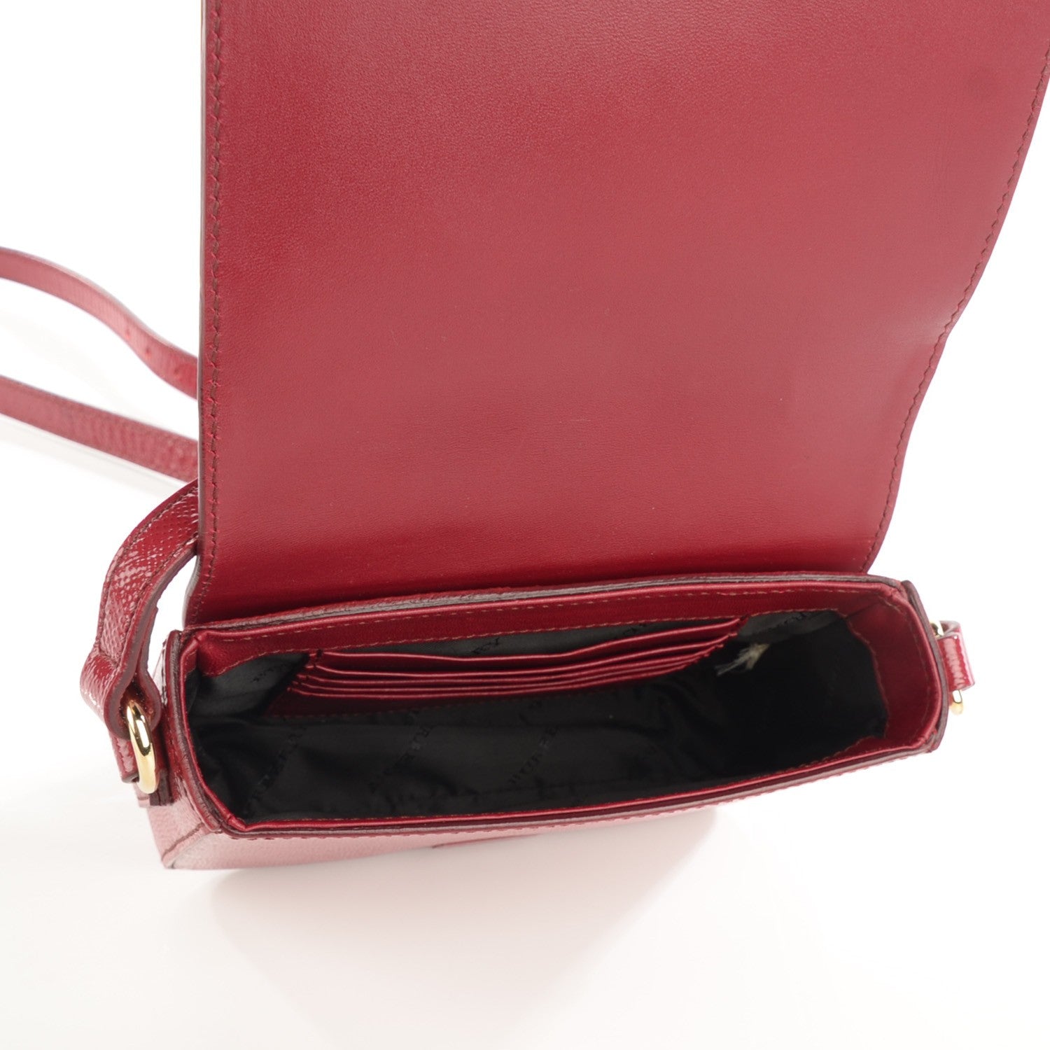Burberry Patent London Crossbody Bag Alizarin Crimson 5 of 8