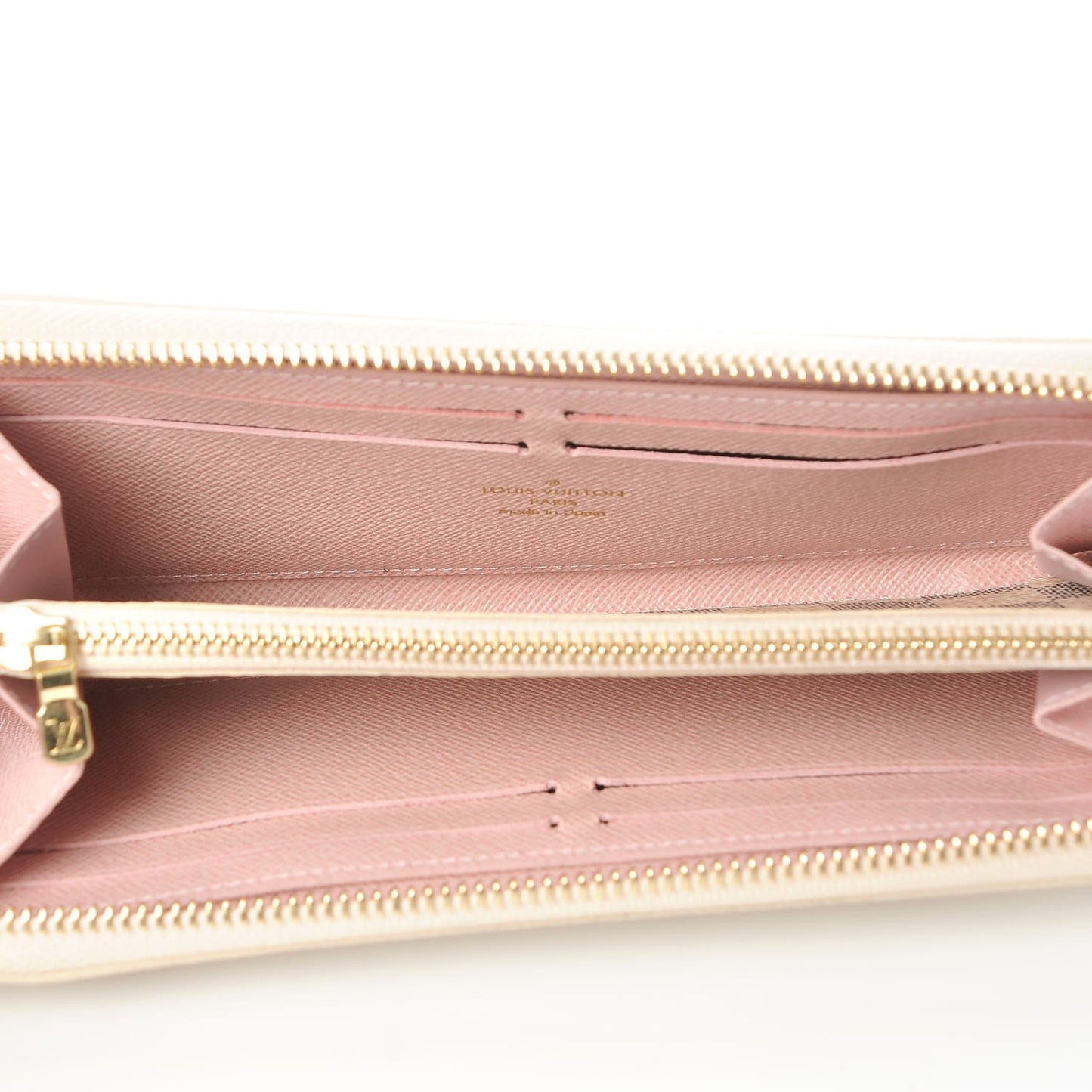 Damier Azur Clemence Wallet Rose Ballerine