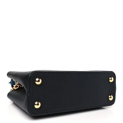 Louis Vuitton Taurillon Capucines BB Black General Blue 4 of 9