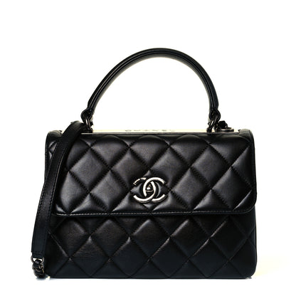 Chanel Lambskin Quilted Small Trendy CC Dual Handle Flap Bag Black 1 of 13