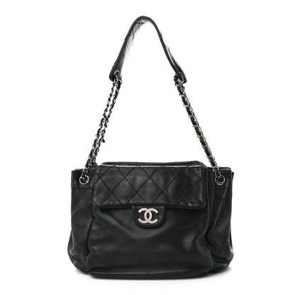 Chanel Lambskin Quilted Accordion Flap Black 1 of 10