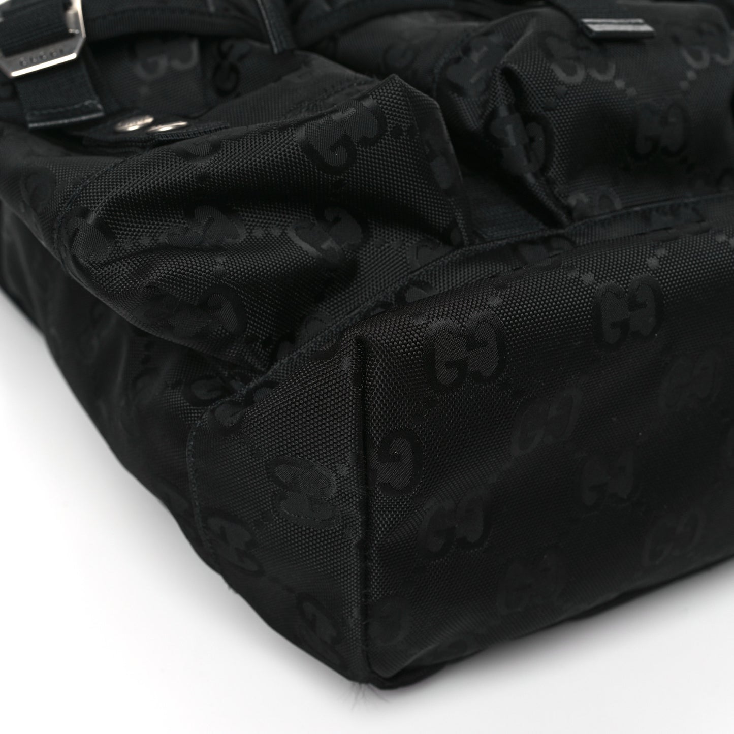 Econyl Nylon Monogram Off The Grid Utility Pocket Backpack Black