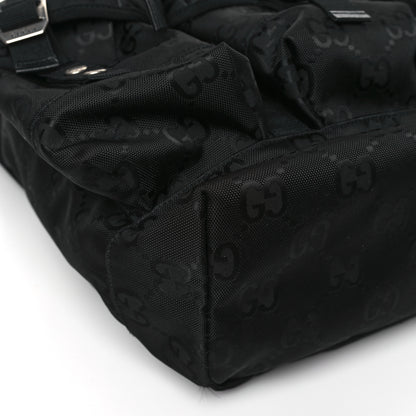 Gucci Econyl Nylon Monogram Off The Grid Utility Pocket Backpack Black 7 of 8