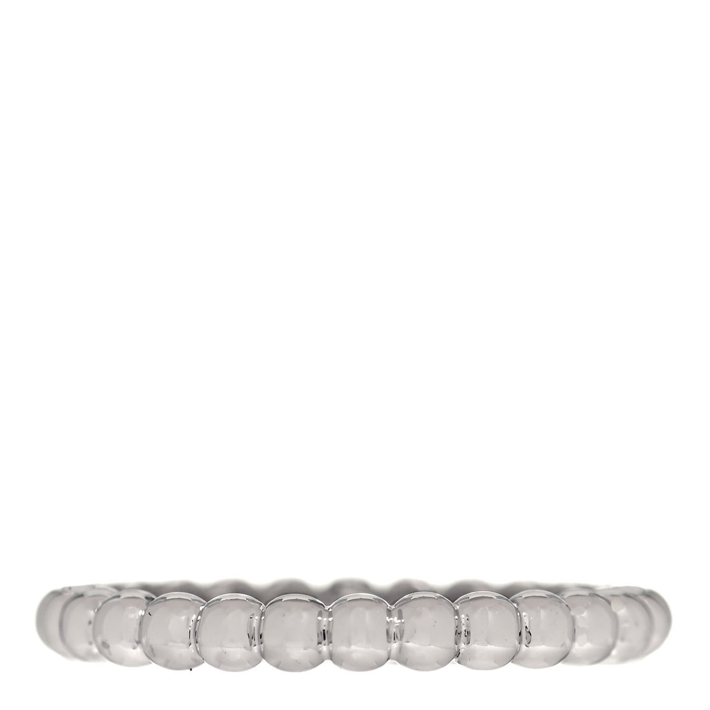 18K White Gold Medium Perlee Ring 62 10