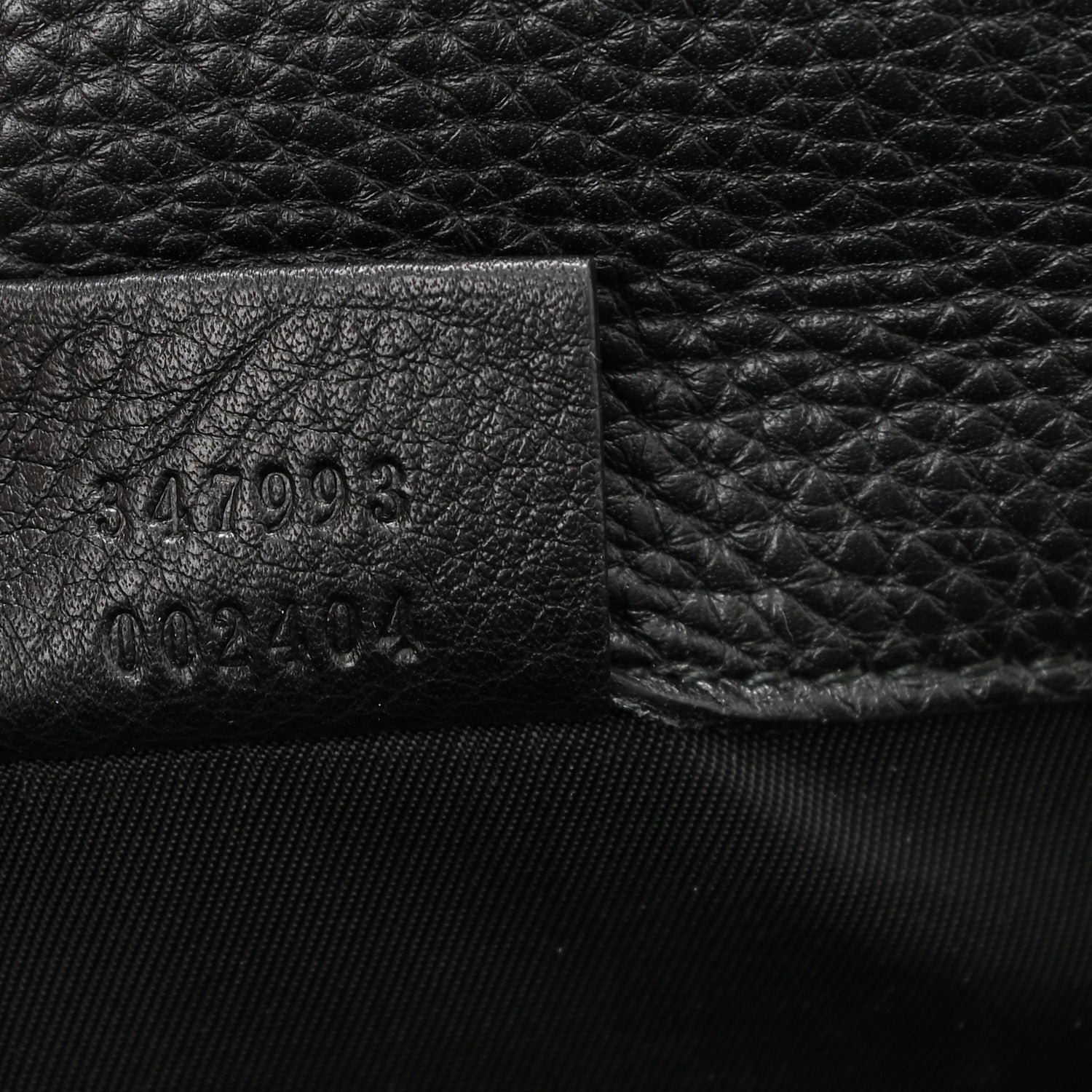 Gucci Pebbled Calfskin Soho Flap Belt Bag Black 7 of 11