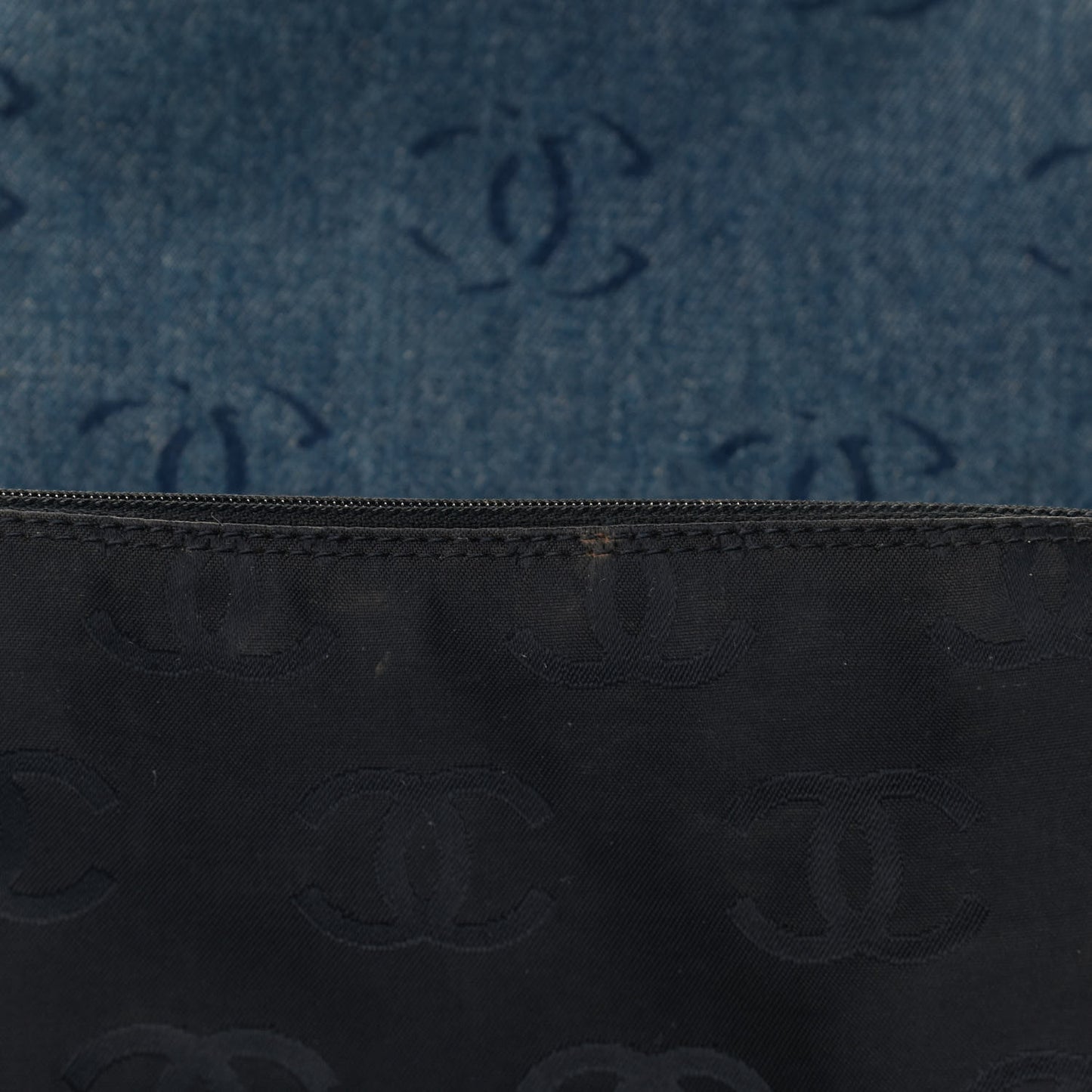 Denim Large CC Tote Dark Navy Blue