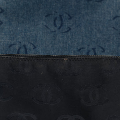 Chanel Denim Large CC Tote Dark Navy Blue 12 of 12