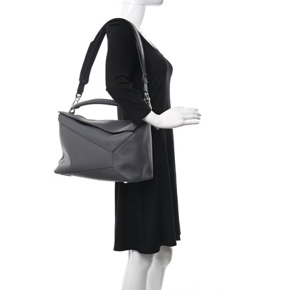 Loewe Calfskin Large Puzzle Bag Anthracite 2 of 9