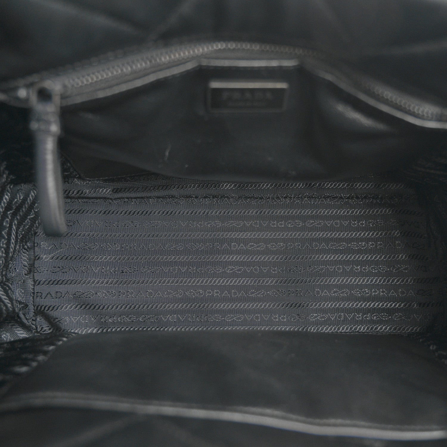 Prada Nappa Quilted Monochrome Chain Tote Bag Black 5 of 13