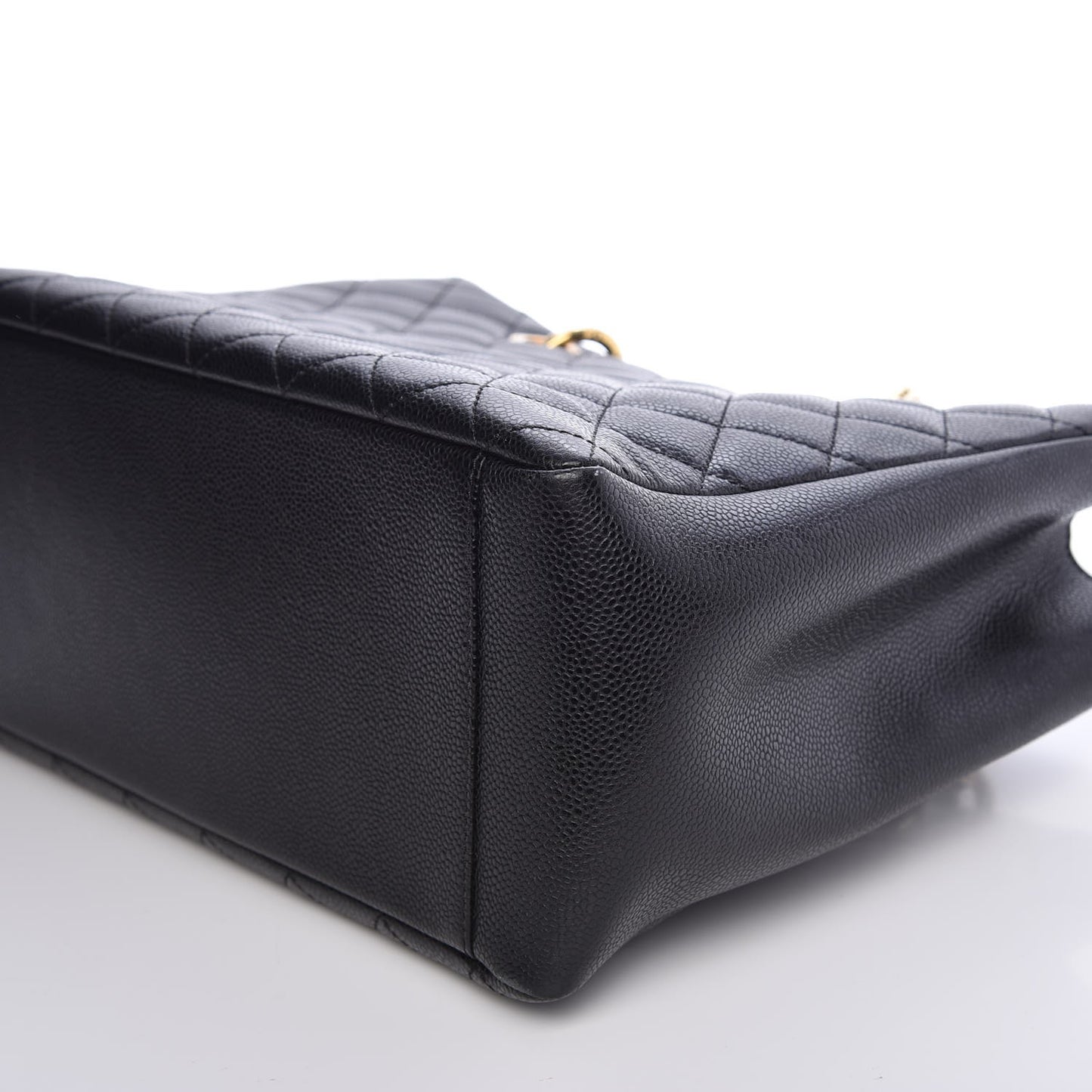 Caviar Quilted Grand Shopping Tote GST Black
