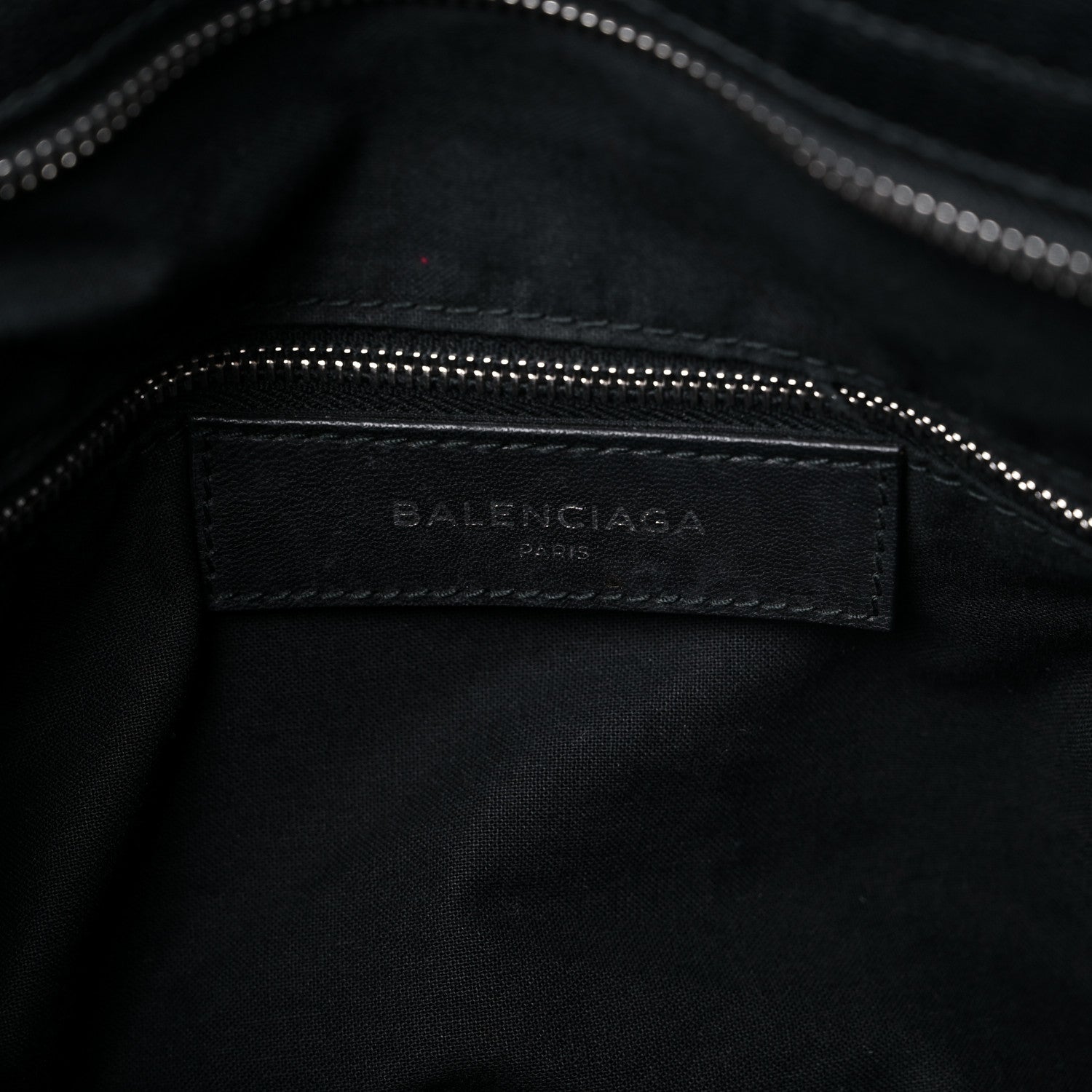 Balenciaga Chevre Silver Metallic Edge Hardware Velo Black 6 of 20