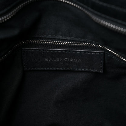 Balenciaga Chevre Silver Metallic Edge Hardware Velo Black 6 of 20