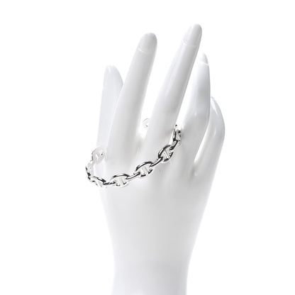 Hermes Sterling Silver MM Chaine d'Ancre Enchainee Cuff Bracelet ST 2 of 5