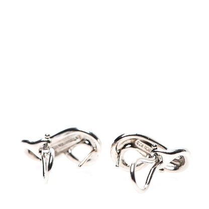Tiffany Sterling Silver Infinity Earrings 3 of 4