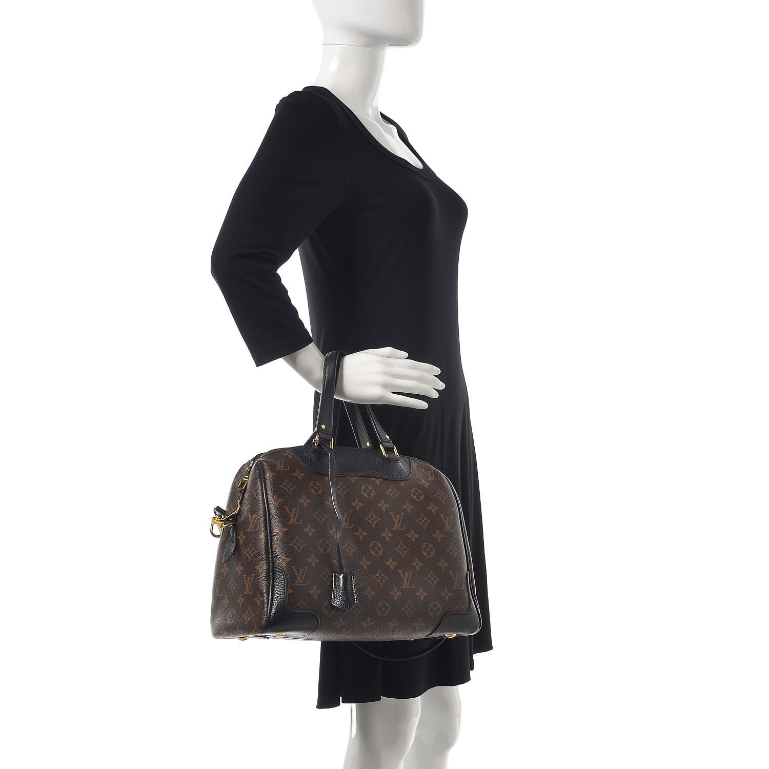 Louis Vuitton Monogram Retiro NM Black 2 of 17
