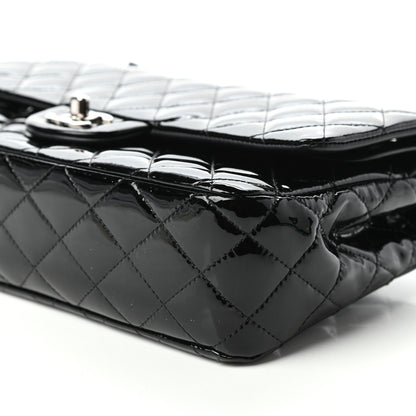 Chanel Patent Quilted Medium Double Flap Black 9 of 10