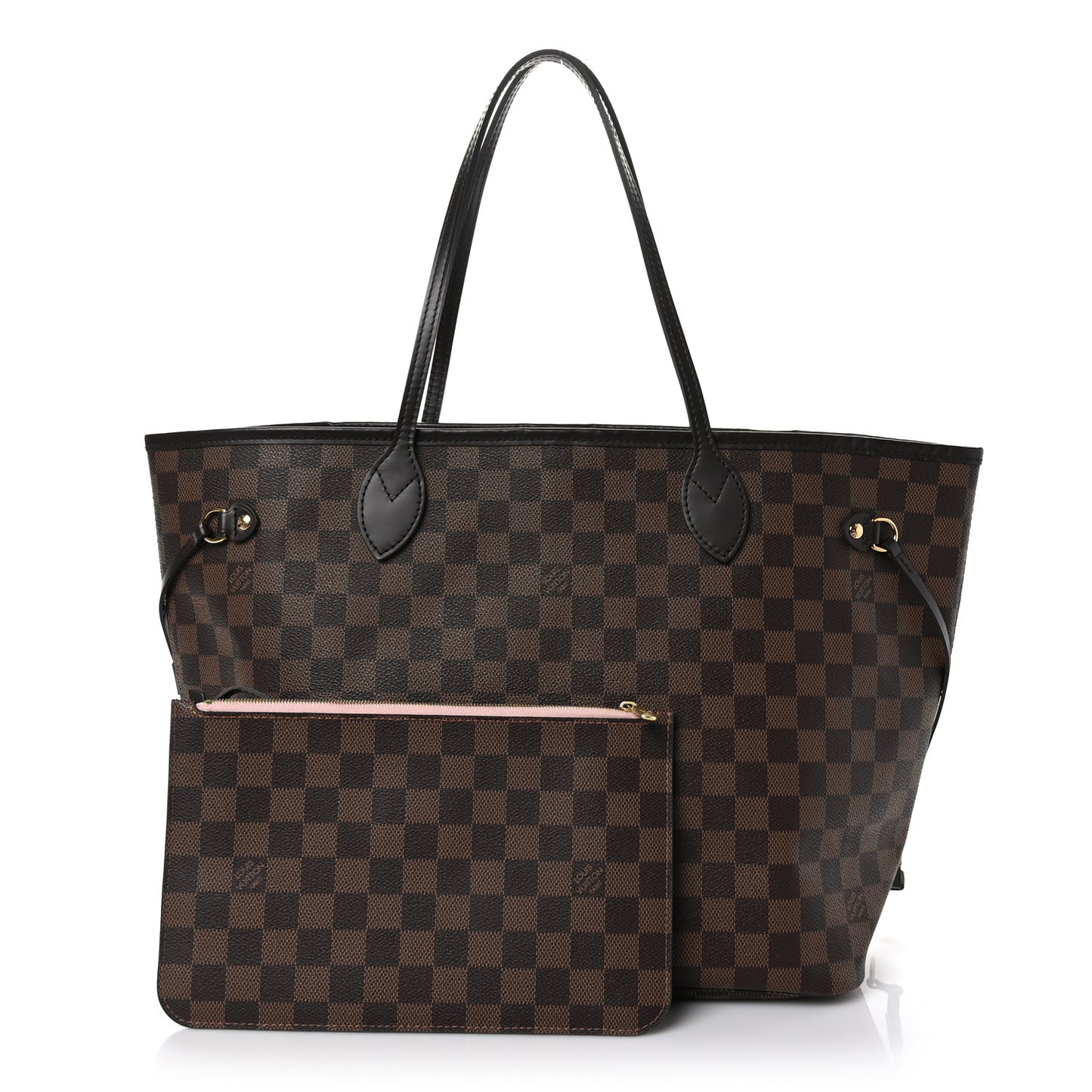 Damier Ebene Neo Neverfull MM Rose Ballerine