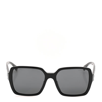 Chanel Acetate Square Sunglasses 5408-A Black 2 of 9
