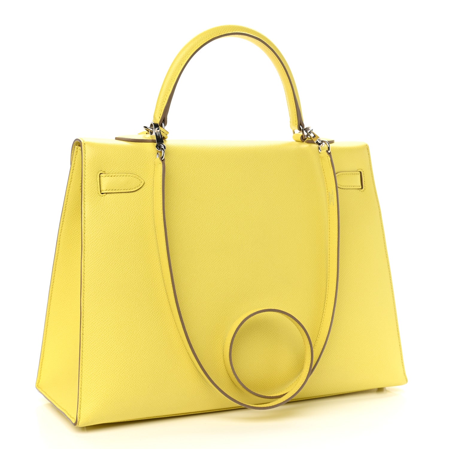 Hermes Epsom Kelly Sellier 35 Lime 2 of 16