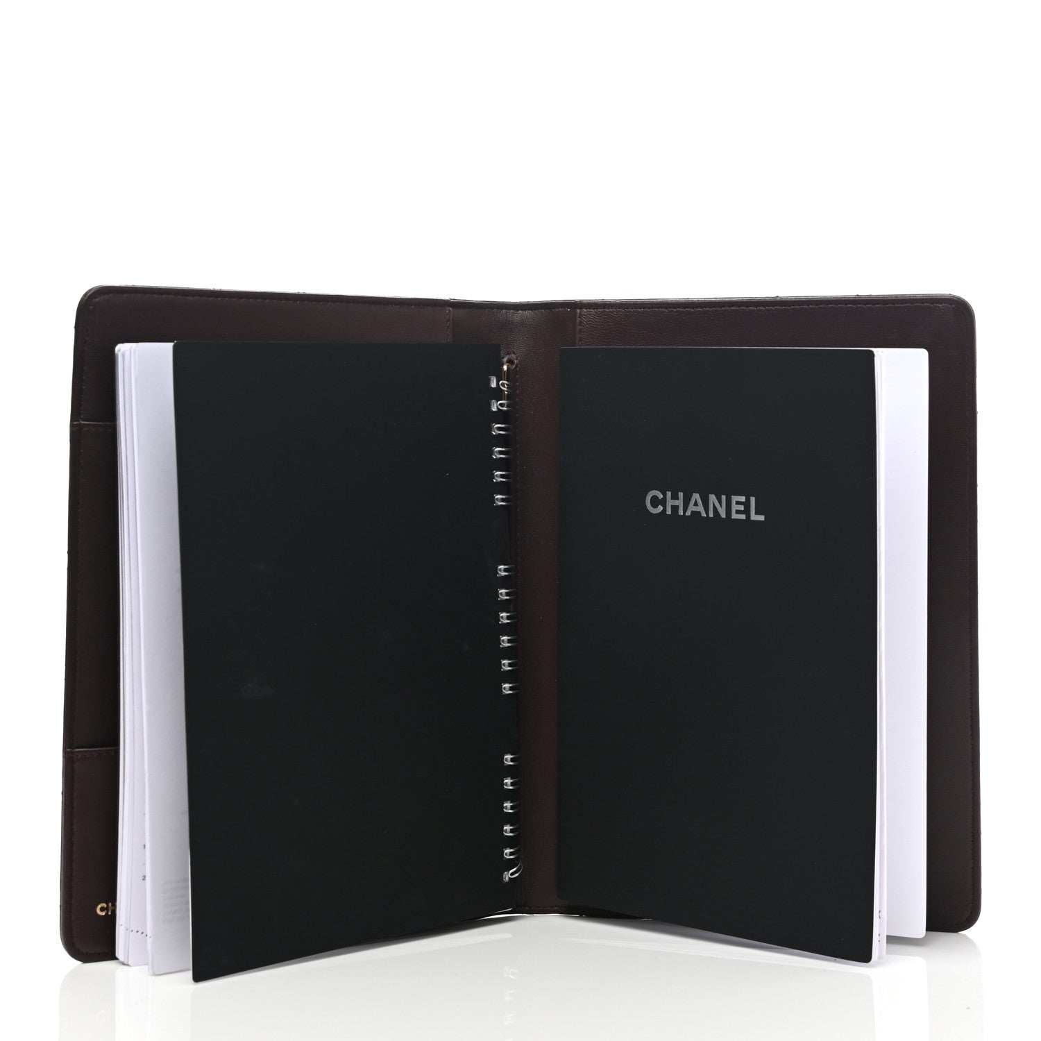 Chanel Lambskin Quilted Large Agenda Cover Black 6 of 7