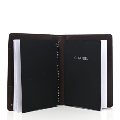 Chanel Lambskin Quilted Large Agenda Cover Black 6 of 7