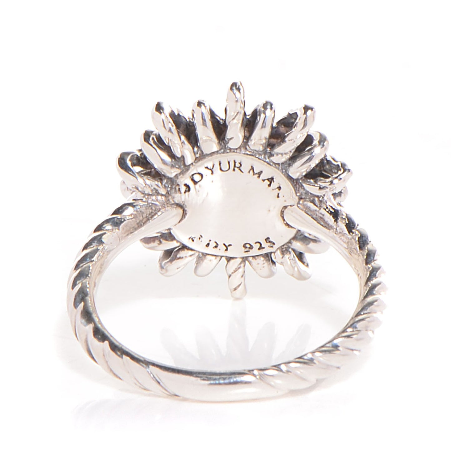 Sterling silver Blue Topaz Starburst Ring 7