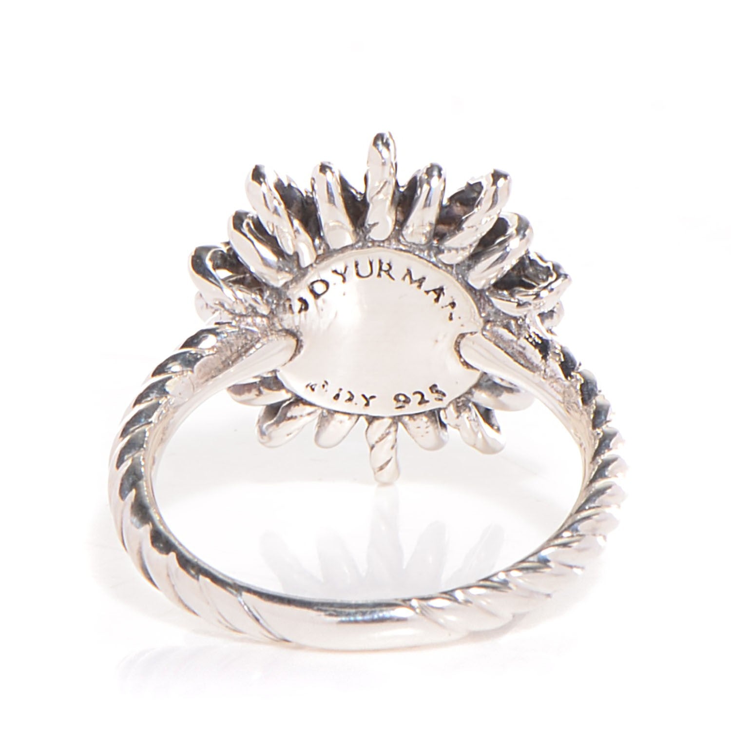 David Yurman Sterling silver Blue Topaz Starburst Ring 7 3 of 5