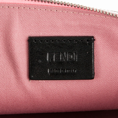 Fendi Vitello Elite Century Hypnoteyes Studded Zip Pouch Bubblegum Multicolor 6 of 7