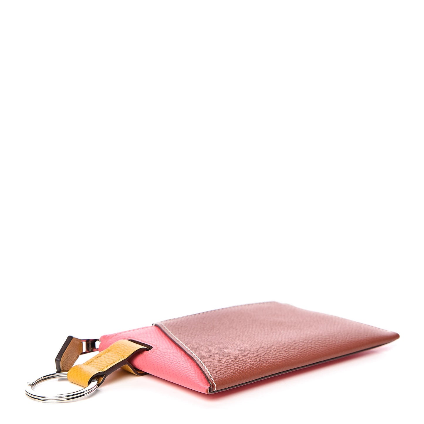 Epsom Vertige Mini Colorblock Card Holder Rose Azalee Brique Ambre