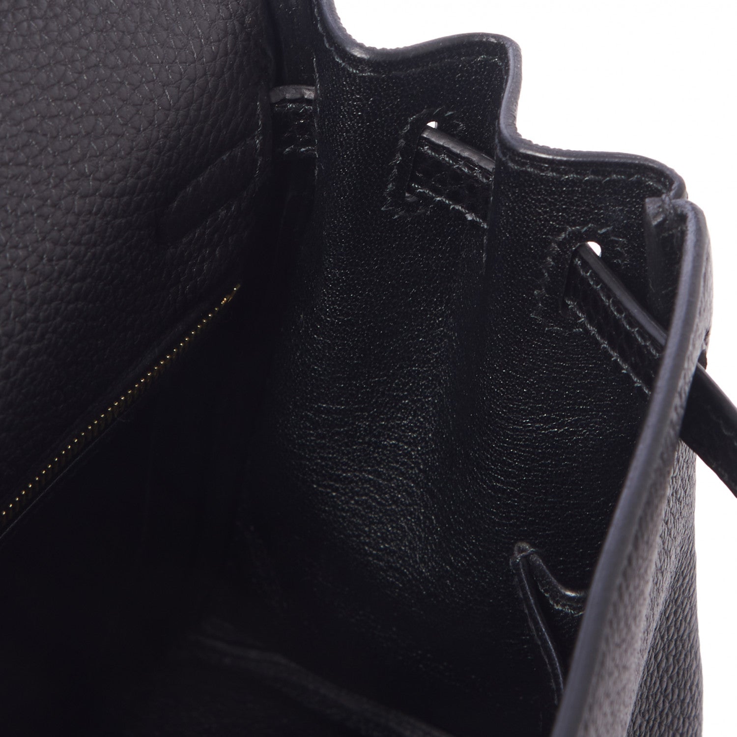 Hermes Togo Lizard Kelly Retourne Touch 25 Black 19 of 34