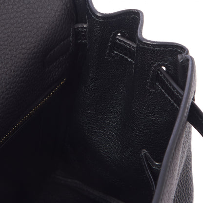 Hermes Togo Lizard Kelly Retourne Touch 25 Black 19 of 34