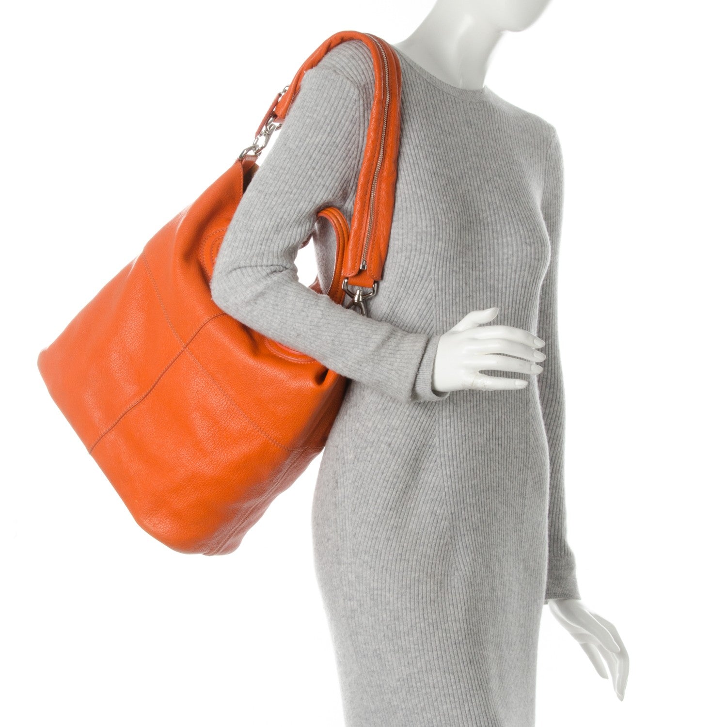 Givenchy Sugar Goatskin North South Nightingale Orange 2 of 12