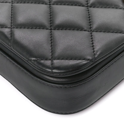 Chanel Calfskin Quilted Nailed CC Flap Bag Black 11 of 13